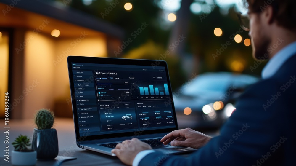 Poster real-time cost management dashboard display