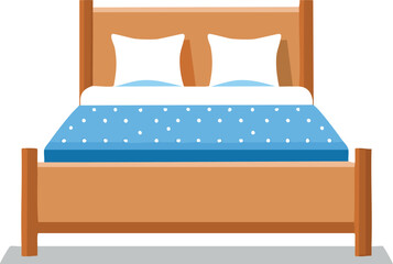 bed in bedroom
