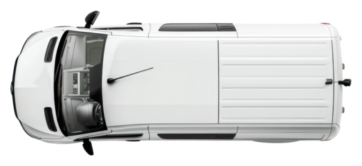 PNG Van top view transportation automobile background.