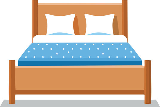 bed in bedroom