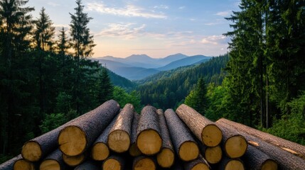Forest Logging Impact on Ecosystem and Carbon Storage