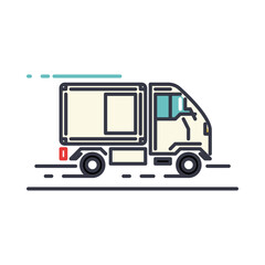 Transporter line icon