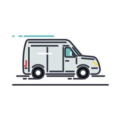 Transporter line icon