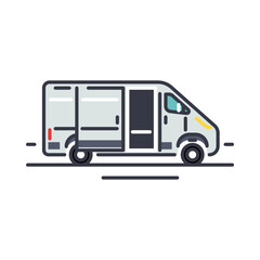 Transporter line icon