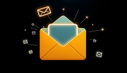 mail communication support contact concept service isolated with white highlights, png