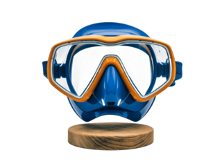 Colorful Diving Mask on Display for Underwater Adventure