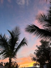 Sunset sky in Punta Cana, Dominican Republic