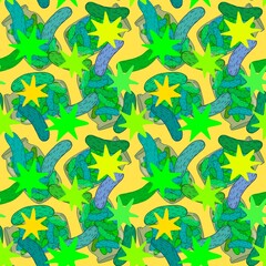 Summer vegetable seamless cucumber pattern for wrapping paper and fabrics