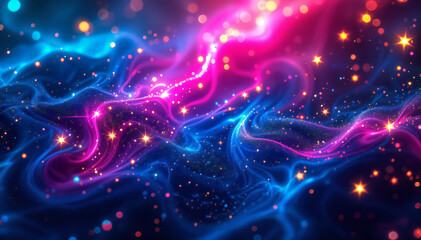 abstract background with glowing lights