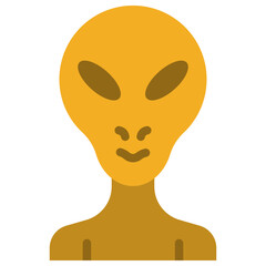 alien flat icon