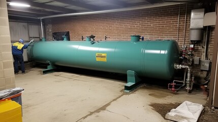 Industrial Equipment in Operational Storage Area