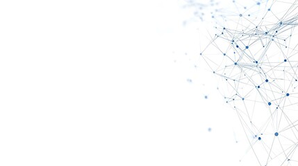 Abstract low-poly background featuring a network of connected dots and lines, creating a polygonal space.