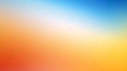Naklejka premium Color gradient background, abstract pastel rainbow. Light orange blue yellow white color banner gradation texture, vector blue yellow noise texture blur abstract background