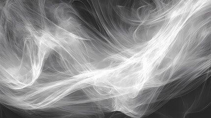 Fototapeta premium Abstract smoke, ethereal forms, monochrome effect background. Ethereal. Illustration