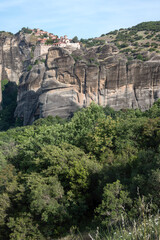 Panorama of Meteora Monasteries, Thessaly, Greece