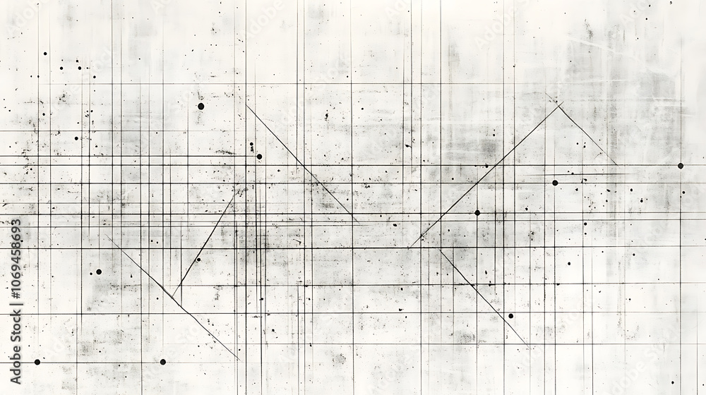 Aufkleber grey light grid with lines and dots in it