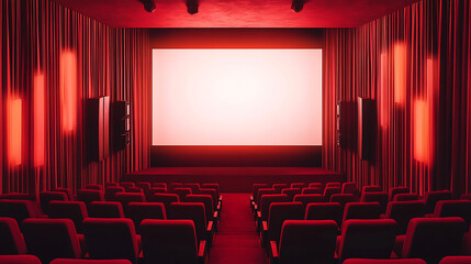 Obraz premium retro theater banner on the wall