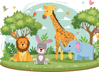 animals in the jungle