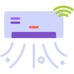 air conditioner flat icon