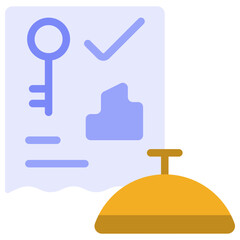 check in flat icon