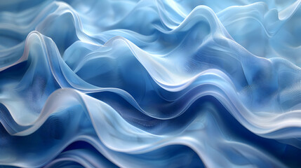 Obraz premium Abstract Blue Wavy Background
