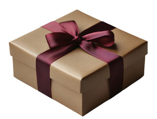 Obraz premium Elegant Gift Box with Red Ribbon - Perfect for Special Occasions
