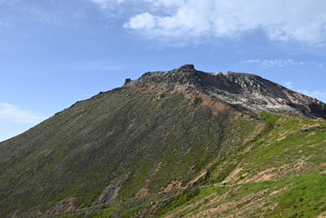 Climbing mountain ridge, Nasu, Tochigi, Japan