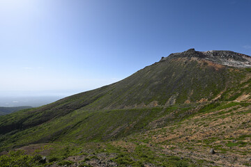 Climbing mountain ridge, Nasu, Tochigi, Japan