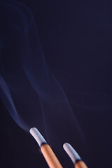 Burning incense or inhaling incense smoke to a variety of harmful effects