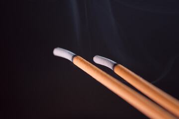 Burning incense or inhaling incense smoke to a variety of harmful effects