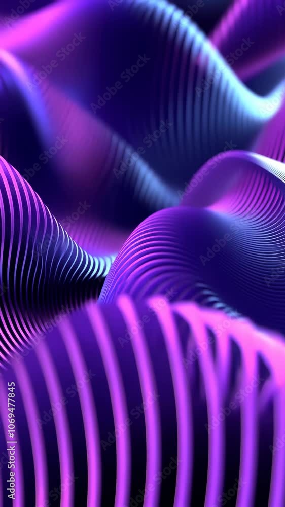 Aufkleber flowing neon stripes creating a smooth and colorful visual experience
