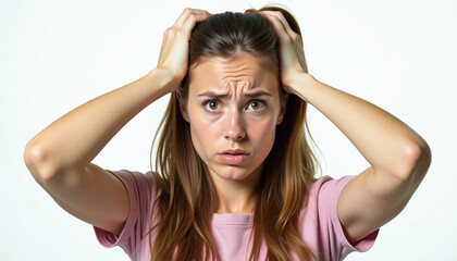 Obraz premium Woman Experiencing Stress and Anxiety