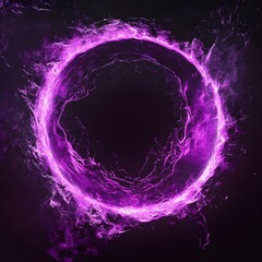Naklejka premium a purple circle core that looks magical