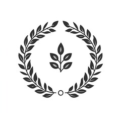 Obraz premium Classic Circular Logo with Serif Typography