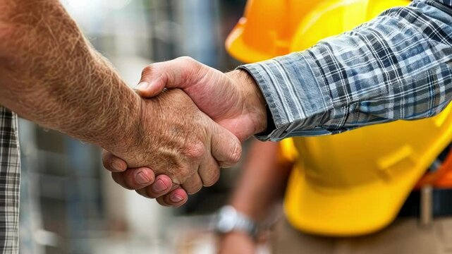 A conflict between a contractor and a local business owner being mediated by a neutral facilitator.
