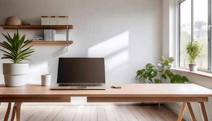 Fototapeta premium Minimalist Home Office