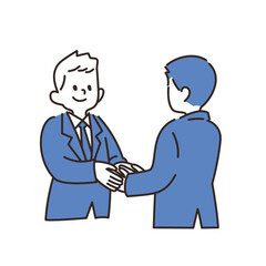 サラリーマン　握手