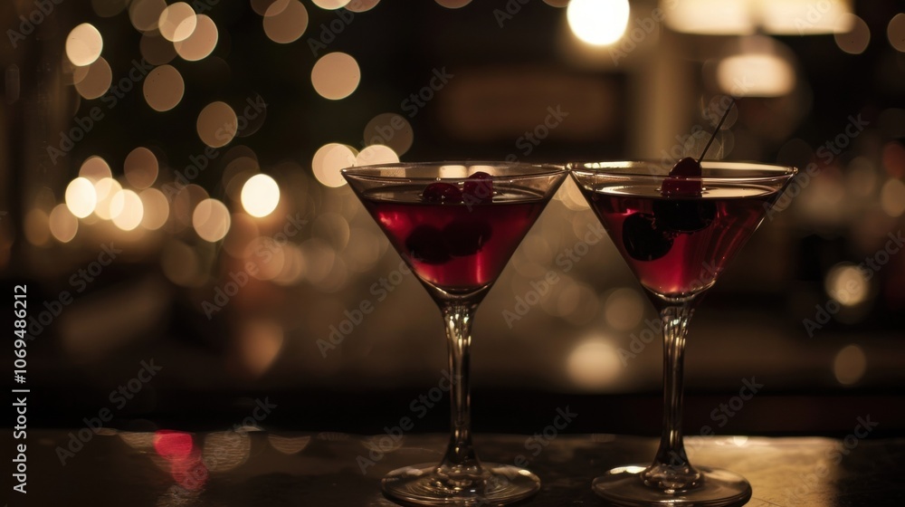 Poster in the background soft jazz music plays adding to the romantic and sophisticated atmosphere of the m