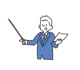 サラリーマン　指示棒