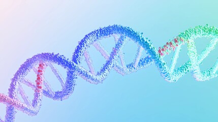 Abstract DNA structure background with delicate double helix patterns and subtle light effects, ideal for scientific and research-focused visual projects