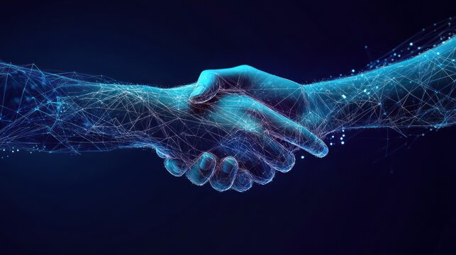 Digital Handshake: A Modern Symbol of Collaboration