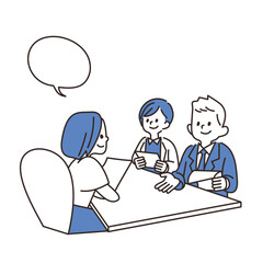 サラリーマン　商談　ビジネス