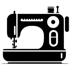 Sewing machine logo silhouette