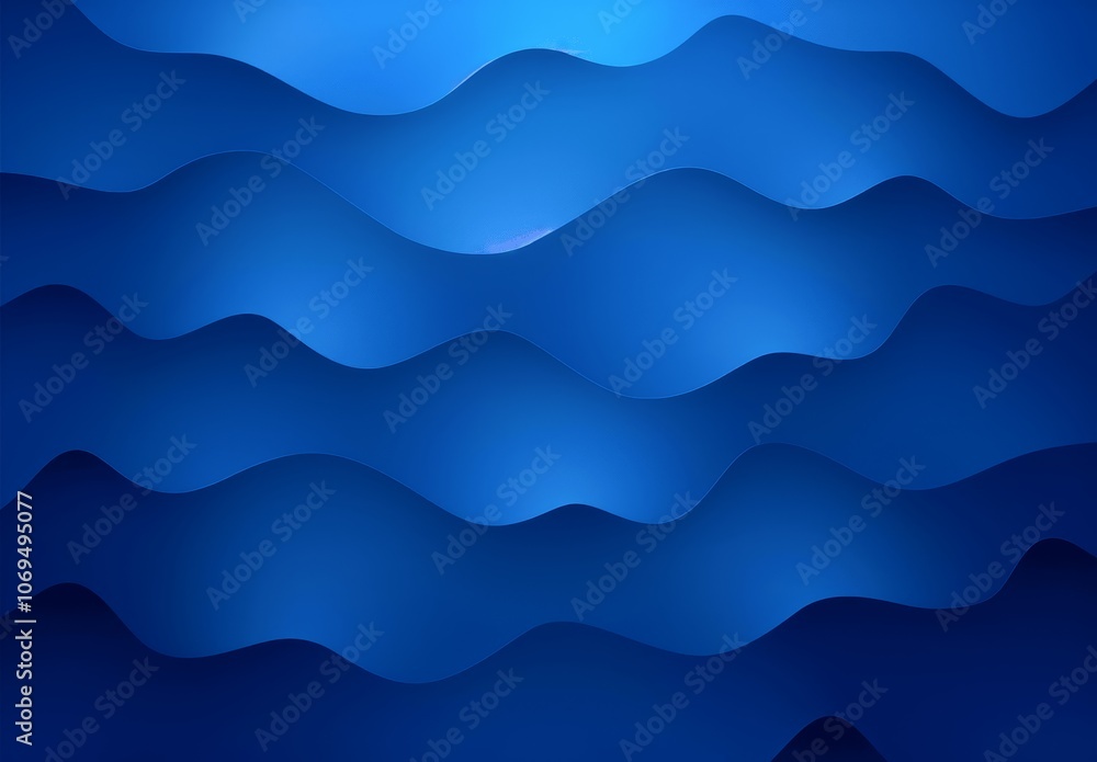 Poster Blue Gradient Background Vector Design with Shiny Texture