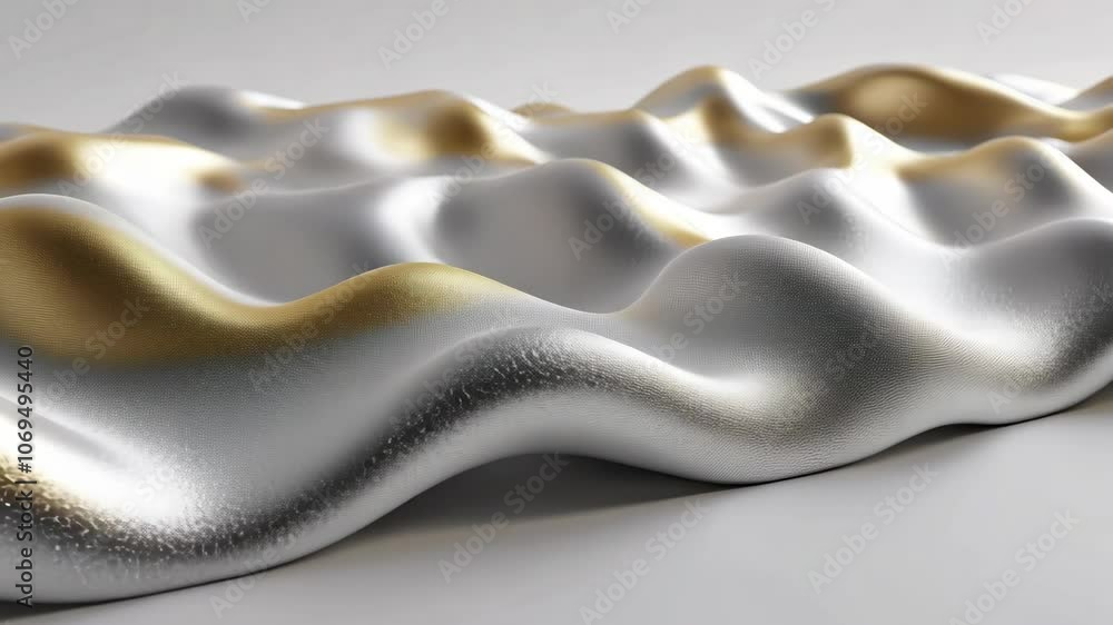 Aufkleber a close-up of a silver and gold textured surface, creating a dynamic and abstract pattern