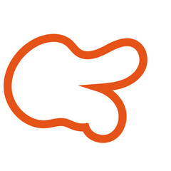 Red outline abstract shapes vectors