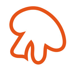 Red outline abstract shapes vectors