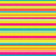 Abstract colorful striped pattern in shades of yellow, green, orange, pink, and blue