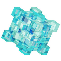 Master Cube. 3D Shape Illustration