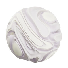 White Marble 3D Shape Illustration
